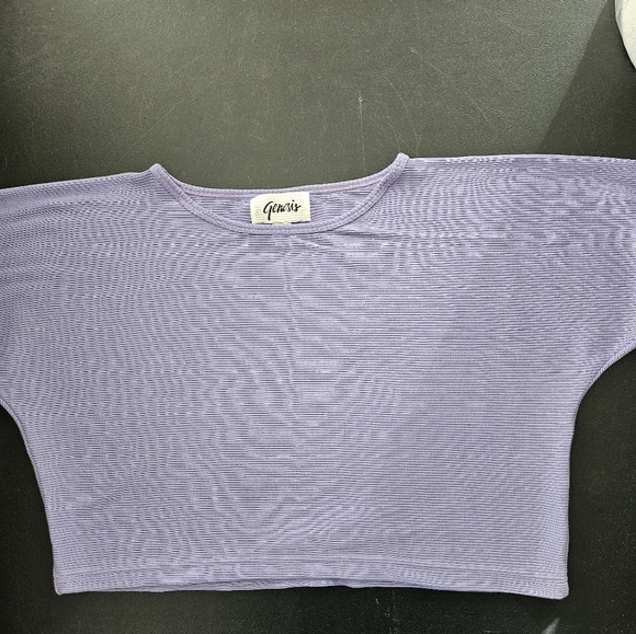 Vintage - 70's Oversize "Genesis" Crop Top - "Made in Korea" - Size M - NWOT - Picture 6 of 7